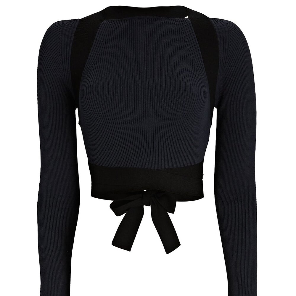 NWT💙Intermix Luel Studio💙Devon Cut-Out Rib Knit Top - Picture 2 of 14